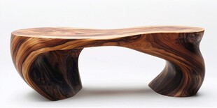 独特木质艺术茶几