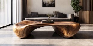 创意实木茶几 现代客厅之美