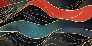 动感波纹抽象艺术图案