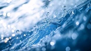 灵动水花 蓝色水韵之美
