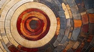 多彩圆形马赛克图案纹理