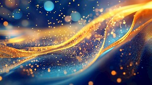 梦幻金色流光动感背景图