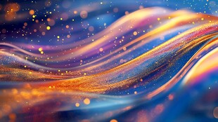 梦幻流光波纹背景图
