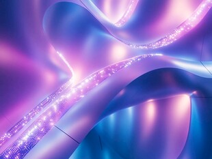 梦幻炫彩流动光影背景