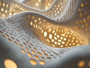 镂空波浪形艺术结构设计