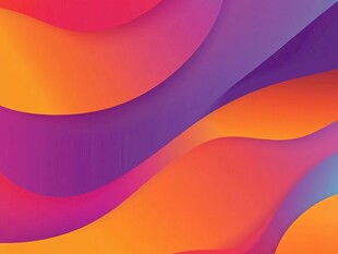 炫彩波浪动感抽象背景图
