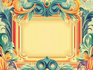 复古华丽装饰性边框图案