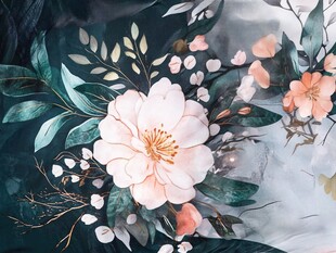 水彩花卉插画 清新花卉图