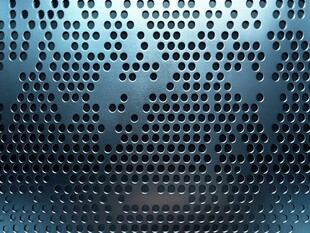 金属穿孔板纹理特写