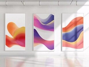 现代抽象艺术挂画展示