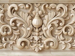 欧式木雕花纹精美细节展示