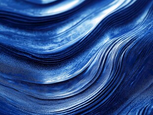 蓝色波纹质感抽象图案