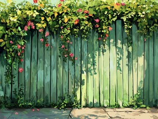 绿篱繁花 诗意的庭院围栏