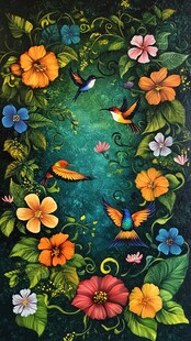 花鸟绘景 梦幻绚丽自然之美