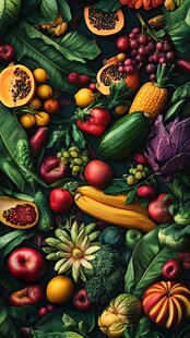 缤纷果蔬的视觉盛宴
