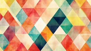 多彩几何拼接图案背景