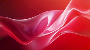 红色动感飘带背景图