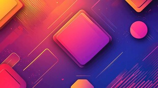 炫彩几何抽象背景图案