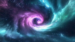梦幻宇宙漩涡星空景象