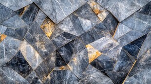 灰黑色大理石拼贴纹理