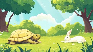 龟兔休憩图