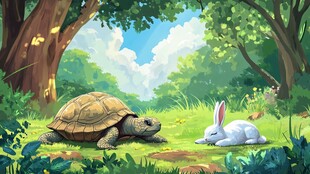 龟兔休憩图