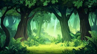 梦幻静谧的森林风光