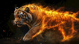 火焰猛虎 尽显王者霸气