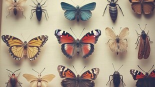 多彩昆虫标本展示