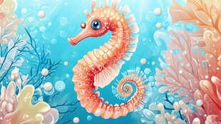 梦幻海马的海底奇幻世界