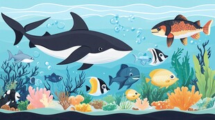 海底动物的欢乐世界