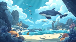 梦幻海底世界的奇妙景象