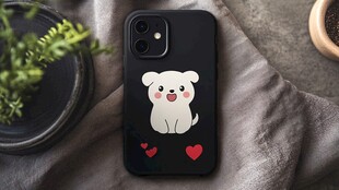 可爱小狗图案手机壳