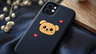 可爱小狗图案手机壳