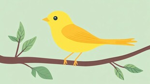 枝头黄鸟