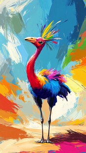 色彩斑斓的奇幻鸟类