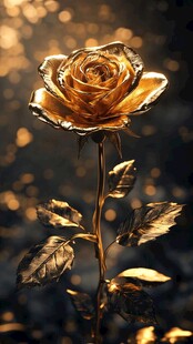 金色玫瑰 璀璨的浪漫之花