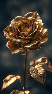 金色玫瑰特写