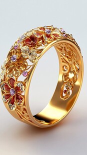 繁花金戒尽显奢华魅力