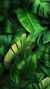 热带绿植背景图