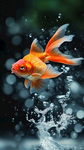 金鱼跃水展灵动之美