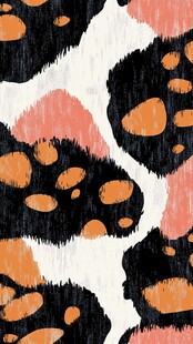 抽象豹纹风艺术图案纹理