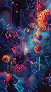 梦幻病毒世界的科幻图景