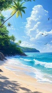 梦幻热带海滩风光美景