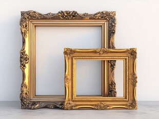 复古金色雕花艺术相框