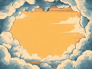 梦幻云海中的天空之窗