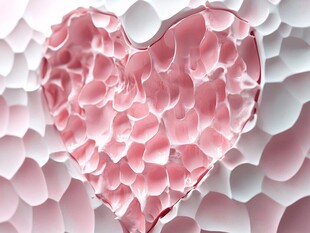 心形花瓣艺术装饰图