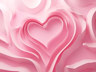 粉色爱心折纸纹理背景