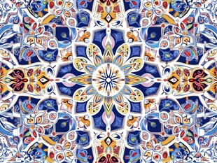 精美多彩几何花纹图案