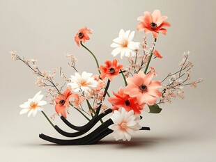 创意花卉插花艺术摆件